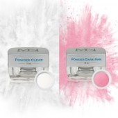 Clear and Pink Powders