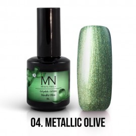 Gel Polish Metallic 04 - Metallic Olive 12 ml