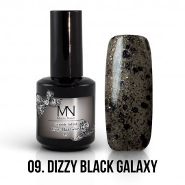 Gel Polish Dizzy no.09. - Dizzy Black Galaxy 8 ml