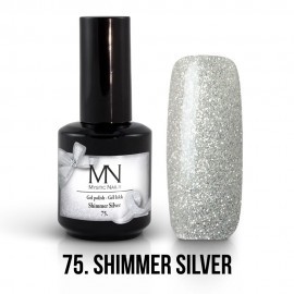 Gel Polish 75 - Shimmer Silver 12ml 