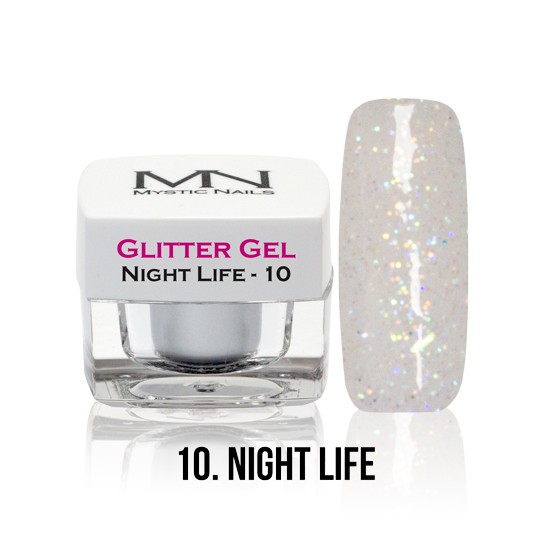Glitter Gel - no.10. - Night Life - 4g